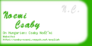 noemi csaby business card